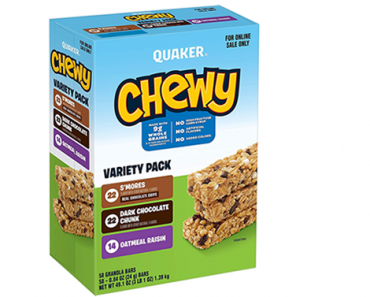 Quaker Chewy Granola Bars – 3 Flavor Back to School Variety Pack, 58 Bars – Just $8.05!