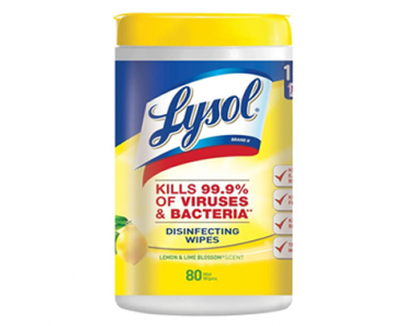 Lysol Disinfecting Wipes, Lemon & Lime Blossom, 80ct – Just $5.59! Available to order!