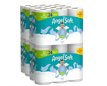 Angel Soft Toilet Paper, Linen Scent, Double Rolls, Bath Tissue, 12 Count of 214 Sheets Per Roll, Pack of 4 – Just $22.99!