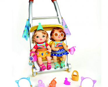Baby Alive Littles Shop ‘N Stroll Twins + Stroller & Accessories Only $29.99! (Reg $49.99)