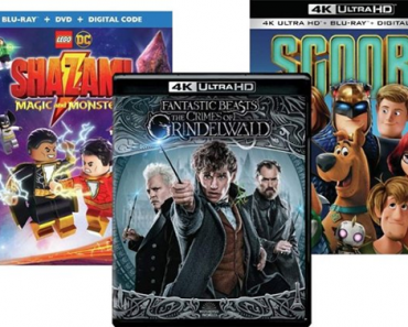 Just $7.99–$14.99 for popular family movies on Blu-ray or Blu-ray/4K! In time for Christmas!
