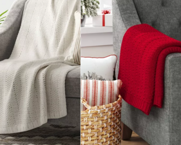 Target: Striped Chenille Knit Throw Blankets Only $15! Today Only! 5 Colors to Choose From!