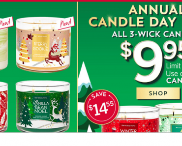 Bath & Body Works: ALL 3-Wick Candles Only $9.95! LOWEST Price of the YEAR!