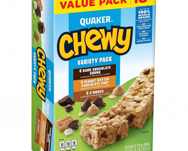 18 Count Quaker Chewy Granola Bars Only $3.13 Shipped!