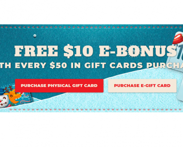Chili’s: Get a FREE $10 Bonus Card When you Buy $50 in Gift Cards!