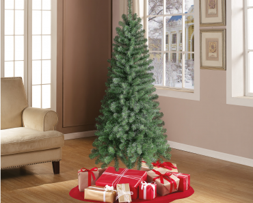 Holiday Time Wesley 6′ Pine Artificial Christmas Tree Only $22.00!