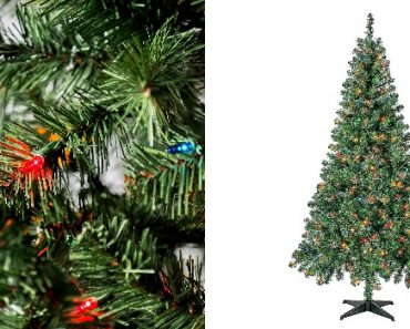 Holiday Time Pre-Lit Madison Pine Artificial Christmas 6.5′ Tree ONLY $39.00!