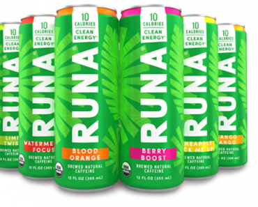 Organic Clean Energy Drink by RUNA, Sampler Pack (6 Count) Only $5.00!