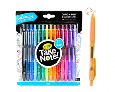 Crayola Washable Gel Pens – 14 Count – Just $11.99! In time for Christmas!