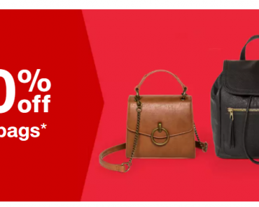 Target: Take 30% off Handbags! Today Only!