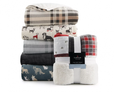 LAST DAY! Kohl’s 30% Off! Earn Kohl’s Cash! Stack Codes! FREE Shipping! Cuddl Duds Cozy Soft Plush to Faux Fur Throw – Just $20.99!