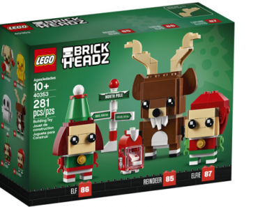 LEGO Brickheadz Reindeer, Elf and Elfie Building Toy (281 Pieces) Only $9.99! (Reg. $20)