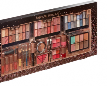 Beauty Runway 89-Piece Nudes, Roses & Smokey Cosmetic Gift Set Only $14.98! Awesome Teen Gift!