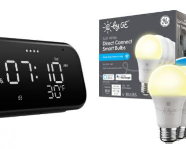 Lenovo Smart Clock With Four Smart Bulbs ONLY $29.99!