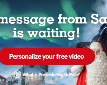 Free Personalized Video Messages from Santa!