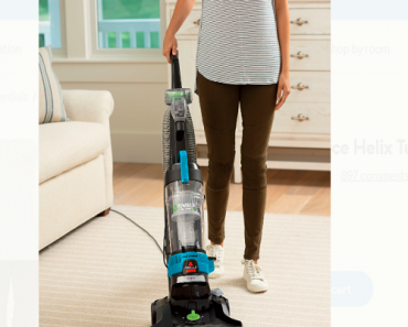 Bissell PowerForce Helix Turbo Rewind Pet Bagless Vacuum Only $59!