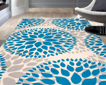Modern Floral Circles Design Area Rugs 5′ X 7′ for Only $32.75 Shipped! (Reg. $129.99)