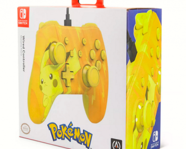 PowerA Pokemon Wired Controller for Nintendo Switch – Yellow Only $9.99! (Reg. $25)