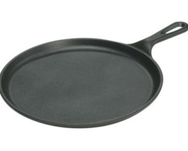 Pre-Seasoned Lodge Cast Iron 10.5-inch Round Griddle – Just $14.88!