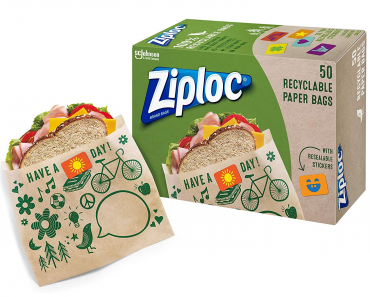 Ziploc Paper Sandwich Bags (Recyclable and Sealable) 50 Count Only $3.59 Shipped!