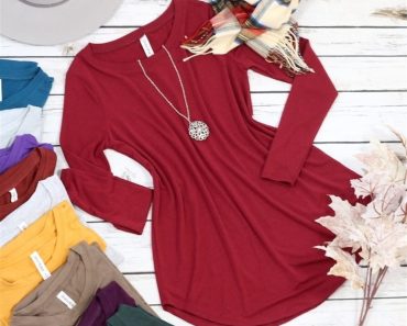 Long Sleeve Favorite Tunic – Only $14.99!