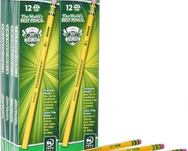 TICONDEROGA Pencils #2 HB Soft, Yellow, 96-Pack – Only $8.47!