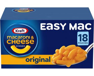 Kraft Easy Mac Original Flavor Macaroni and Cheese Meal (18 Pouches) – Only $6.16!