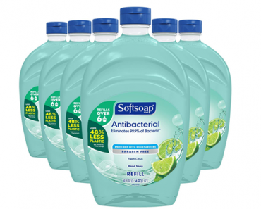 SoftSoap Moisturizing Antibacterial Hand Soap Fresh Citrus, 50 Ounce Refill Bottle – Pack of 6 – Just $23.82!