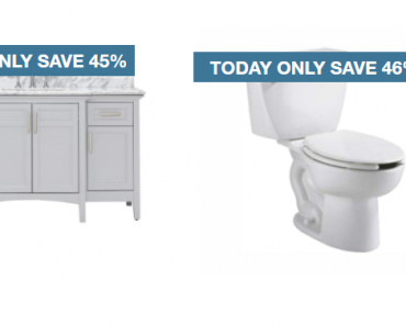 Home Depot: Take up to 45% off Bath Vanities & Toilets! Today Only!