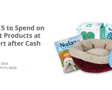Awesome Freebie! Get a FREE $15 to spend on Pet Products at Walmart from TopCashBack!