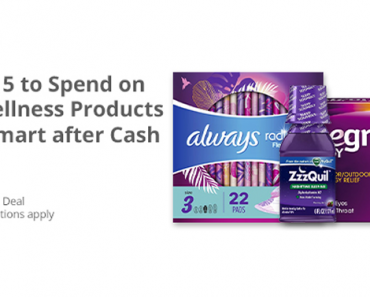 Awesome Freebie! Get a FREE $15 to spend on Wellness Products at Walmart from TopCashBack!