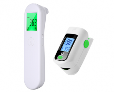Non-Contact Infrared Thermometer + Fingertip Pulse Oximeter – Just $15.39!