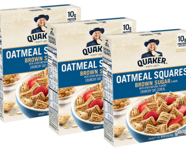 Quaker Oatmeal Squares Breakfast Cereal (Pack of 3) – Only $7.67 Shipped!