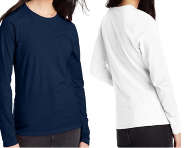 Hanes Women’s Long Sleeve Tee 2 Pack Only $7.00!