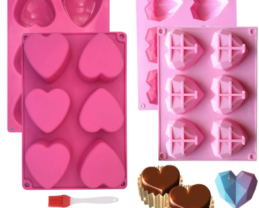2 Piece Heart/Diamond Silicone Molds Only $10.62! (Perfect For Valentine’s Day)