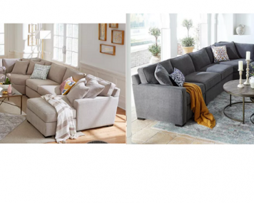 Wow! Macy’s: Radley 5-Pc. Fabric Chaise Sectional Sofa with Corner Piece Only $1,879! (Reg. $3,335)