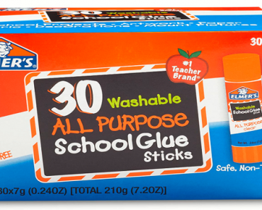 Elmer’s Washable School Glue Sticks 30-Count Only $5.50! (Reg. $15)