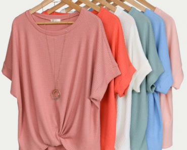 Waffle Knot Top Only $13.99! (Reg. $39.99)