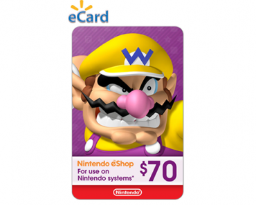 Nintendo eShop $70 Gift Card, Nintendo Digital Download – Just $49.54!