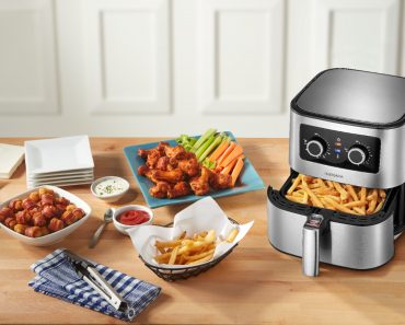 Insignia 5-qt. Analog Air Fryer (Stainless Steel) – Only $39.99!
