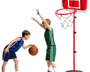 Reimotkon Kids Basketball Hoop and Net Set – Only $21.50!