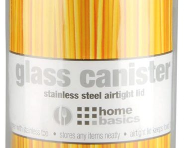 Home Basics X-Large 67oz. Round Glass Canister Jar – Only $5.71!