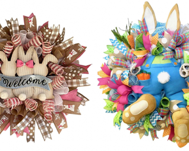 Easter Rabbit Front Door Wreaths – 60% Off – Just $18.39!