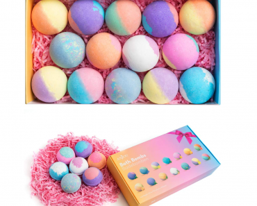 Bath Bombs 14 Piece Gift Set Only $11.99!