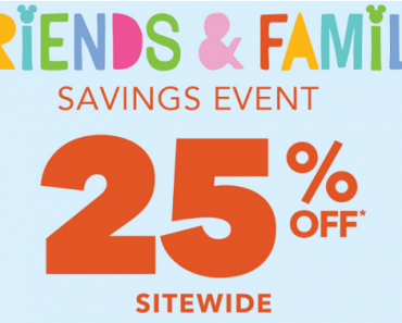 Shop Disney: Take 25% off Sitewide! Shop Disney: Take 25% off Sitewide!