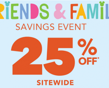 Shop Disney: Take 25% off Sitewide!