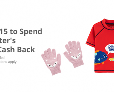 Get an Awesome Freebie! Get a FREE $15.00 to spend at Carters from TopCashBack!