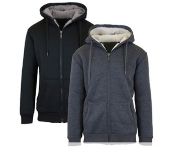 Sherpa Fleece Lined Hoodies 2-Pack Only $19.99 Shipped! That’s Only $10 Each!