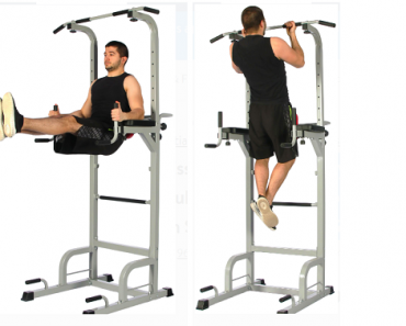 Everyday Essentials Power Tower with Push-up, Pull-up and Workout Dip Station Home Gym Only $112.99 Shipped!