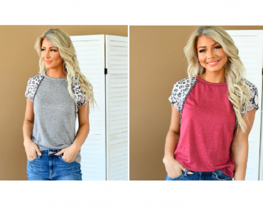 Reggie Animal Accent Tee (Multiple Colors) Only $23.99 + FREE Shipping! (Reg. $46.99)